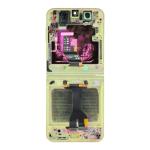 Service Pack - Battery and OLED Assembly With Frame Compatible for Samsung Galaxy Z Flip 6 5G - Yellow